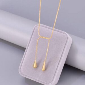 Collar tipo corbatín gold ✨