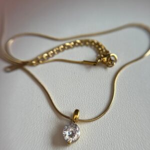 Collar zirconia fiesta gold