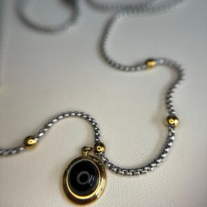 Collar negro bicolor