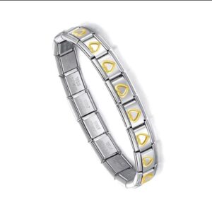 Brazalete italiano gold heart